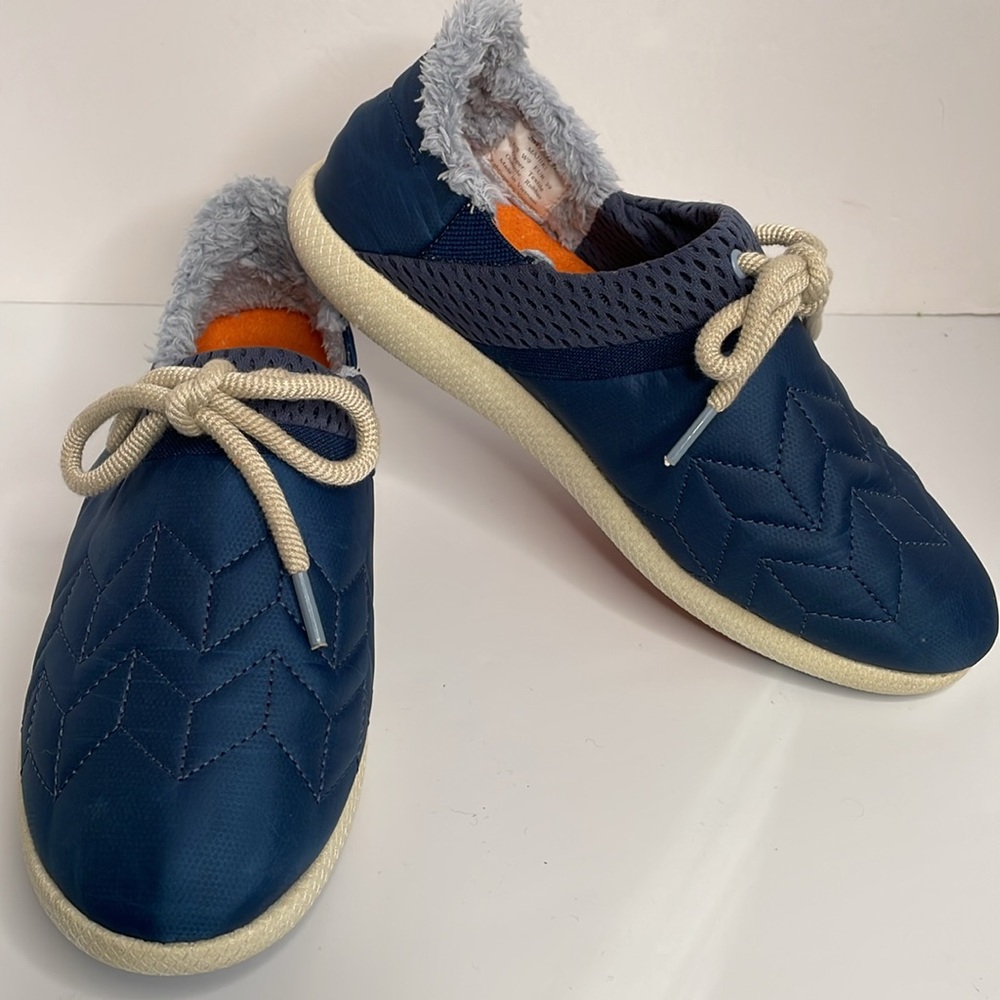 Olukai Mahiki Shoes Drop or Slide in Blue Weather Repellent Indoor Outdoor Shoes